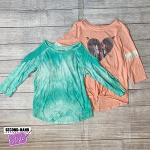 Mudd Girls Sz16 3/4 Length Sleeve Tops (Set of Two)